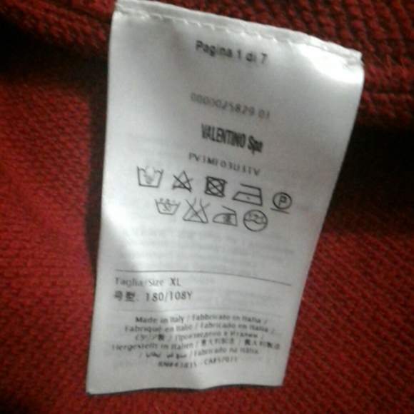 Valentino Rockstud Embellished Red Sweatshirt - 07/24 - Picture 8 of 9